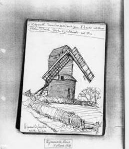 Wymeswold Postmill with broken sails. Bk 10, no.6