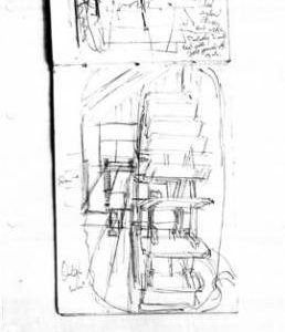 Unidentified Waterwheel. Bk 19, no 28.