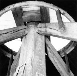 Inside view of Fryerning Post Mill, Essex