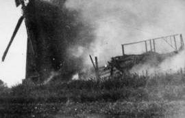 Fire, tower mill, Redgrave