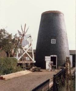 Tower mill, Bardwell, under restoration