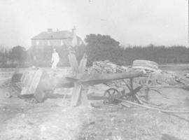 Iron windshaft after fire, Bekesbourne Mill, Adisham