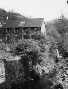 Downstream view, watermill, Corwen
