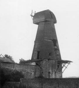 Wind, steam and water mill, Kennington, derelict