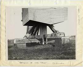 Details of post, post mill, Chillenden