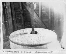 Runner stone and quant, Bekesbourne Mill, Adisham