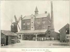 Showing wind and steam mills at Tring with employees