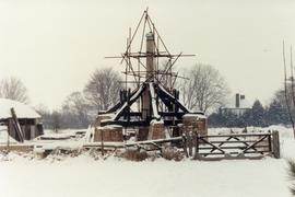 Mainpost assembly, post mill, Chinnor