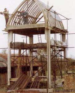 Scaffolding work to the body, post mill, Chinnor