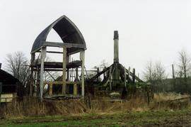 Trestle with buck under construction, post mill, Chinnor