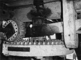 Crown wheel and layshaft pinion, watermill, Abbotstone