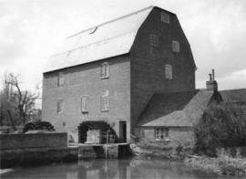 Titchfield Mill, Titchfield, showing external waterwheels