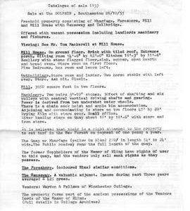 Information from Catalogue of sale