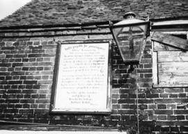 Noticeboard of toll charges, Eling Tide Mill, Totton and Eling