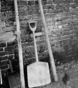 Tools and spare wooden cog, Eling Tide Mill, Totton and Eling