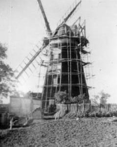 Lower Mill, Dalham, undergoing repairs