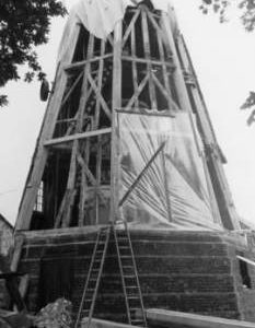 Lower Mill, Dalham, under restoration