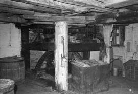 Spur wheel, pit wheel and wallower, Ashe Abbey Mill, Campsey Ash