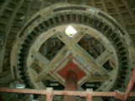 Brake wheel, tower mill, Denver