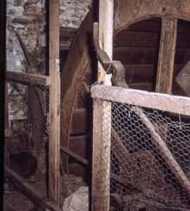 Watermill, West Tanfield, waterwheel