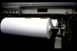 Castlefields Paper Mill, No 1 machine take off reel