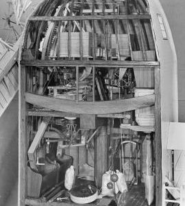 Model of Sprowston mill - upper floors interior view