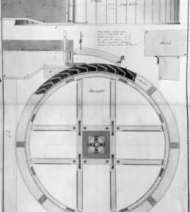 Design for the New Water Wheel and Penstock with Alterations for the Oil Mill of Mssrs Sandell & Chambers at Ousebourn