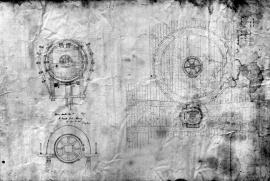 Unidentified water wheel drawings