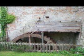 View of the waterwheel, Kingstone Lower Mill, Ashbury