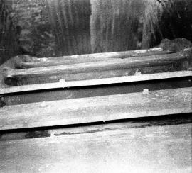 Audley Mill, Millend, Audley - buckets of waterwheel