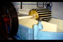 Wookey Hole Mill, beater, cover off