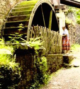 Cotehele Mill, Cornwall, National Trust, waterwheel