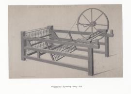 "Hargreaves's Spinning Jenny 1835"