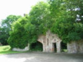 Dulcote East Mill, Somerset, mill building remains