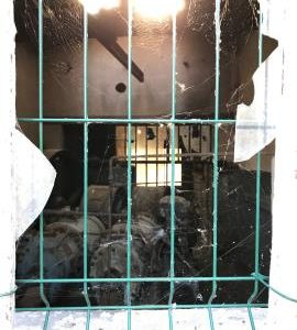 View of machinery inside the mill