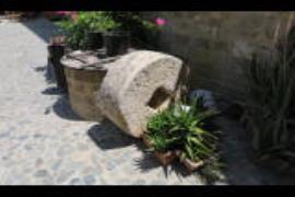 Millstone in the courtyard of Buyuk Han, Nicosia