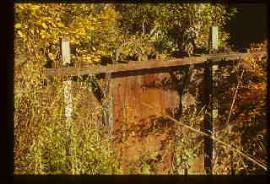 Felton Mill, Northumberland, hatch by weir