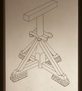 Structure of a post mill, post and quarter bars