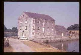 Carew Tidal Mill, Carew, Pembrokeshire from the tide pond