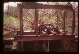 Gear frame, Painshill Park Waterwheel, Cobham, Surrey