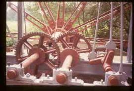 Internal gears, Painshill Park Waterwheel, Cobham, Surrey