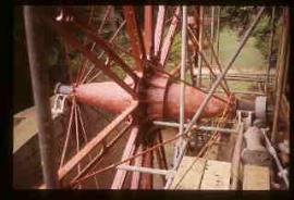 Wheel shaft, Painshill Park Waterwheel, Cobham, Surrey