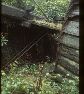 Crank connection, Wheal Martyn Mill, St Austell, Cornwall