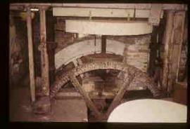 Falfield Mill, Falfield, Avon, waterwheel and gear space