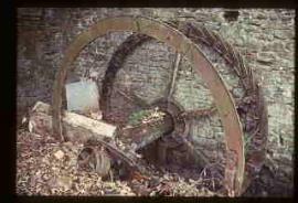 Dowrich Mill, Sandford, Devon, waterwheel