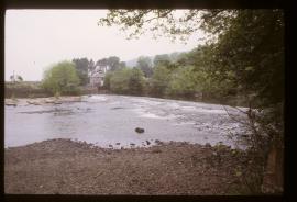 Aberdulais Tin Works, Aberdulais, Neath, Glamorgan, river dam