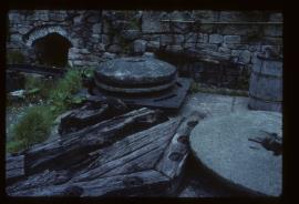 Cheddleton, Staffordshire, South Mill, millstones