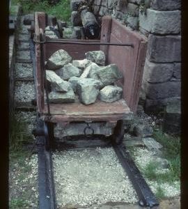 Cheddleton, Staffordshire, South Mill, flint ready for crushing