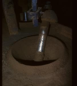 Sharrow Mill, Porter, Sheffield, pestle and mortar detail