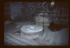 Venton Mill, Dartington, Devon, pair of millstones